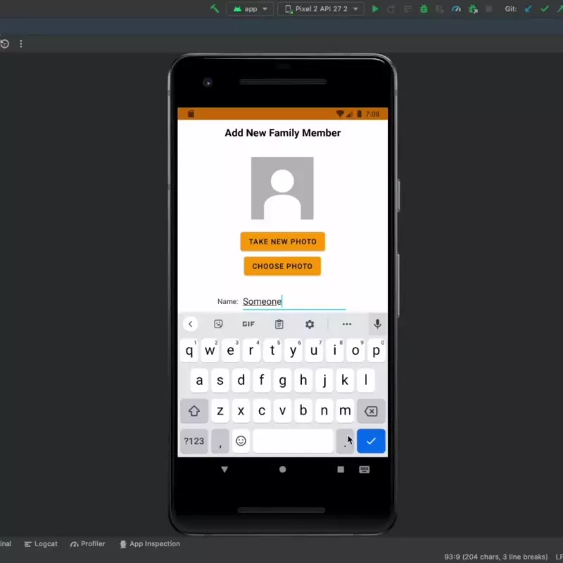 gif of the camera and gallery feature