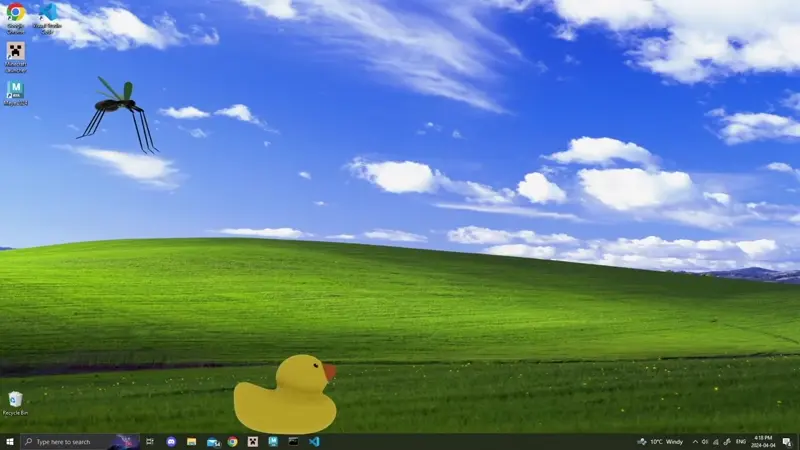 gif of the ducky project animation